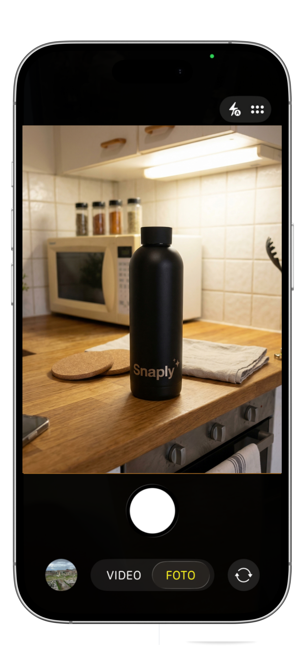Casual product photo before Snaply AI generation